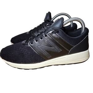 Black White New Balance 24 Shoes Sneaker Retro Womens Size 7.5 Mens Size 6 EUC